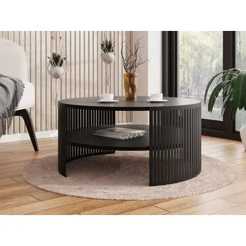 Konferenční stolek Konferenční stolek Mirjan24 kulatý 75 x 75 x 40 cm černý