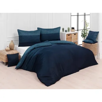 Povlečení Matějovský Lewis Blue Bavlna deluxe 1x 200/200, 2x 70/90