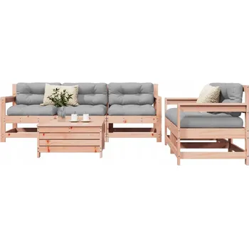 Zahradní sestava VidaXL 6dílná zahradní sedací souprava, dřevo douglaska