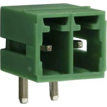 Elektrický konektor Svorkovnice PCB, rozteč: 3.5mm, počet řad: 1, počet kontaktů: 8, orientace těla: Pravý úhel, Průchozí otvor, Zelená