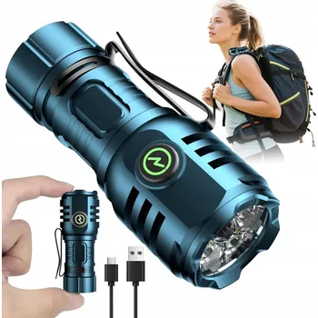 IP kamera LATARKA LED 1000MAH USB C 8 REŽIMŮ IPX6 MAGNET KLIP MINI EDC VODĚODOLNÁ