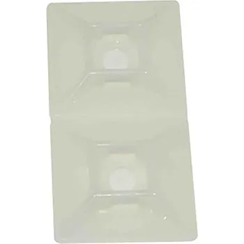 Stahovací páska Držák kabelových stahovacích pásek pro 5.5mm široké pásky 28.6mm 28,6 mm barva Přírodní samolepicí RS PRO