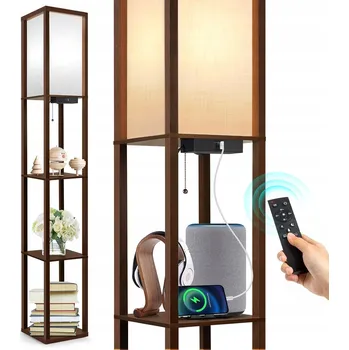 Stojací lampa OUTON LED stojací lampa 30W/3000lm 2v1 WiFi Smart s dálkovým ovládáním, černá