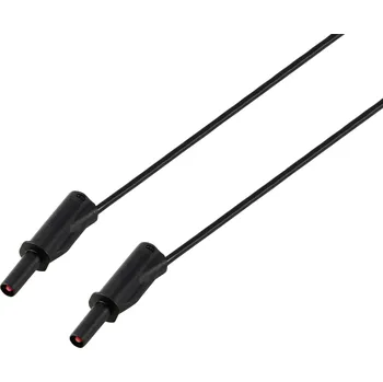 Měřicí kabel VOLTCRAFT MSB-532 Měřicí kabel 4 mm 1 m černý 2,5 mm mm² CAT IV Cat IV 600 v 32 A.