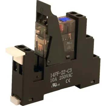 Relé Relé rozhraní 12V dc DPDT Lišta DIN 16A RMTFL 12 V dc → 250V ac