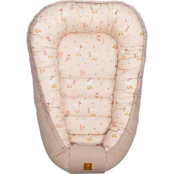 Hnízdečko pro miminko Hnízdečko/Kokon pro miminko bambusový Husy béžový Lepre Premium