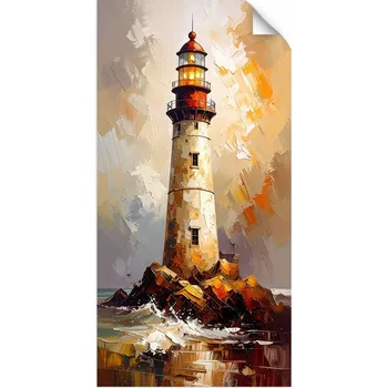 Obraz Samolepka samolepicí, Maják imitace barvy 100x200