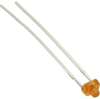 Polovodič Vishay TLUO2401 LED s vývody červená hranatý 1.8 mm 5 mcd 40 ° 30 mA 2 V