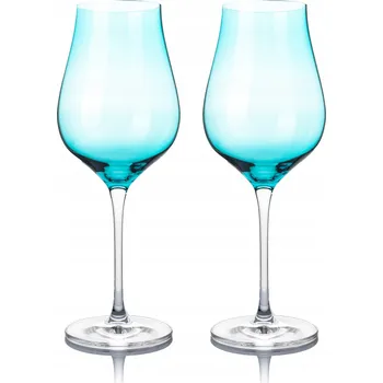 Sklenice Skleničky na víno B.Bohemian modré vícebarevné 500 ml 2 ks