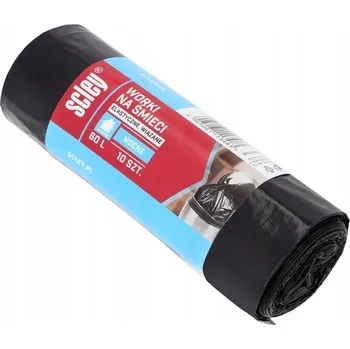 Pytle na odpadky PEVNÉ ČERNÉ SÁČKY NA ODPADKY 60L SADA 10 KS 25ΜM