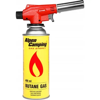 Sada Hořák Zapalovač pro gril krb ALPEN CAMPING + kartuše 400ml