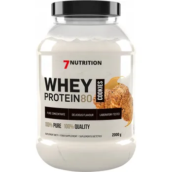 Protein Protein syrovátkový koncentrát - WPC 7Nutrition prášek 2000 g příchuť sušenka