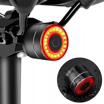 Cyklosvítilna ZADNÍ SVĚTLO NA KOLO LED Q3, USB-C, VODĚODOLNÉ ČERNÉ