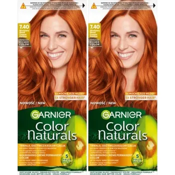 Barva na vlasy BARVA NA VLASY GARNIER COLOR NATURALS 7.40 MĚDĚNÁ BLOND X2