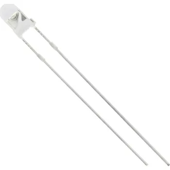 Dioda HuiYuan 3004G6C-CHA-P LED s vývody zelená kulatý 3 mm 75 mcd 25 ° 20 mA