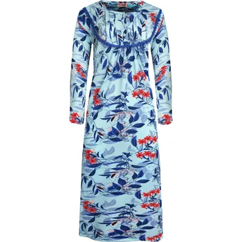 Body Velenka noční košile s dlouhým rukávem 6976 XXL modrá