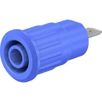 Krokosvorka Stäubli SEB4-F/N bezpečnostní laboratorní zásuvka zásuvka, vestavná modrá 1 ks