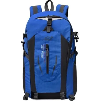 Turistický batoh 35–66 l 32 × 16 × 52 cm Lehký voděodolný cestovní a horolezecký batoh s přihrádkou na notebook modrá
