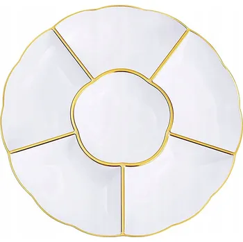 Zlatá plastová salátová mísa na občerstvení