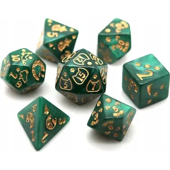 Příslušenství k deskovým hrám KŘIVOLAP SADA 7 KOSTEK RPG KOSTEK