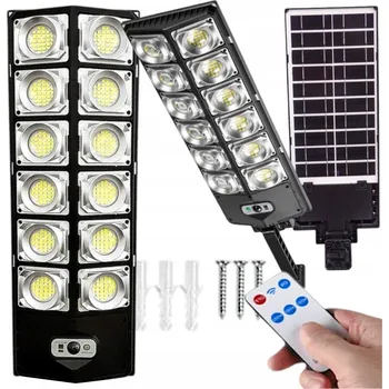 Venkovní osvětlení Solární lampa pouliční 2000 W 45000 lm s pohybovým senzorem a dálkovým ovládáním IP65