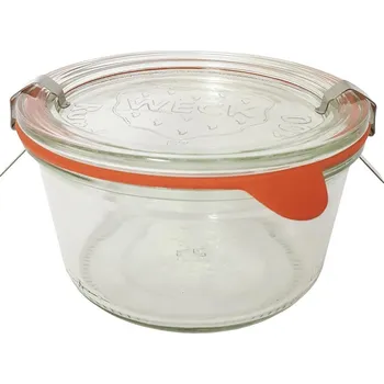Zavařovací sklenice Sklenice zavařovací 370ml WECK + víčko, těsnění, 2 spony
