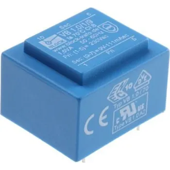 Transformátor Block Transformátor PCB, sekundární napětí: 9 V, počet výstupů: 1 Čep 55 procent 1 VA