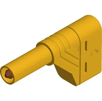 Krokosvorka Hirschmann Test a Measurement LAS S W bezpečnostní lamelová zástrčka zástrčka, zahnutá Ø pin: 4 mm žlutá 1 ks