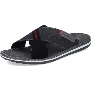 Pánské pantofle Pánské nazouváky RIEKER 21098-02 černá S6 43