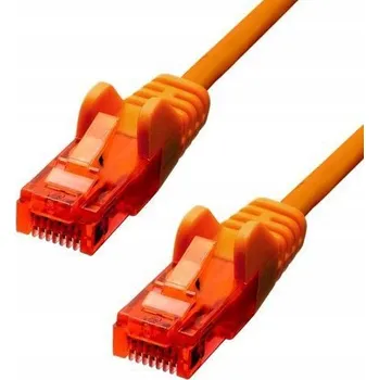 Síťový kabel Ethernetový kabel ProXtend CAT6 U/UTP CCA PVC, oranžový, 10 m, V-6UTP-10O