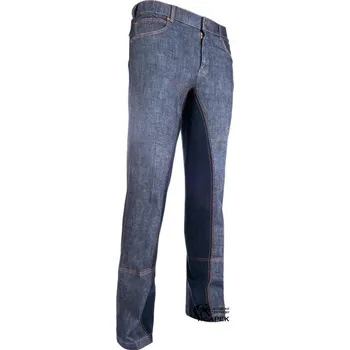 Vybavení pro jezdce Pánské pantalony HKM -TEXAS NEW- - Riflové - 54