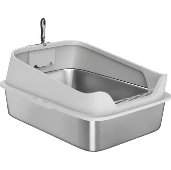 Toaleta pro kočku Kočičí toaleta XXL 70 x 50 x 30 cm | světle šedá