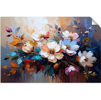 Fototapeta Samolepicí samolepicí Kytice květin Barevná abstrakce 60x40