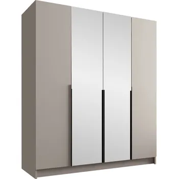 Šatní skříň Skříň Mirjan Maksanty 200 x 215 x 58 cm kašmírová skříň se zrcadlem