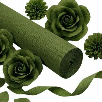 Obraz Krepina Włoska 562/1 Zielony Liść 50x250 Dekorační krepový papír Italský Zelený List 50x250 cm, Silný 180g