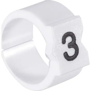 TE Connectivity STD09W-6 označovací klip na kabely Otisk (Kabelový značkovač) 6 Rozsah vnějšího průměru 3.25 do 4.50 mm 062724-000