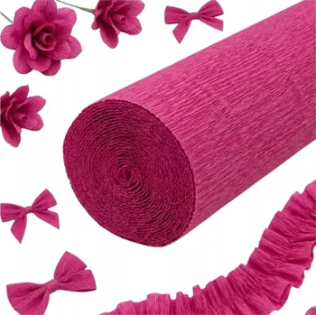 Obraz Italská krepová papír 570 Růžová 50x250 cm Dekorativní Ozdobná na Květiny SILNÁ 180g