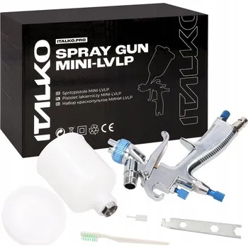 Stříkací pistole MINI LAKÝRNICKÁ PISTOLE NA OPRAVY LVLP, TRYSKA 1.0mm, NÁDRŽKA 100ml ITALKO