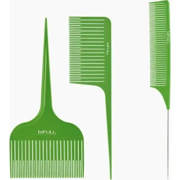 Bifull Professional set hřebenů pro balayage zelené 3 ks