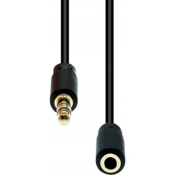 Napájecí kabel Prodlužovací kabel ProXtend 4-Pin Slim Černý 0.5M, M4EXS-005