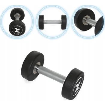 Potažené/pogumované jednoruční činky s pevnou váhou Trexo 1x 4 kg