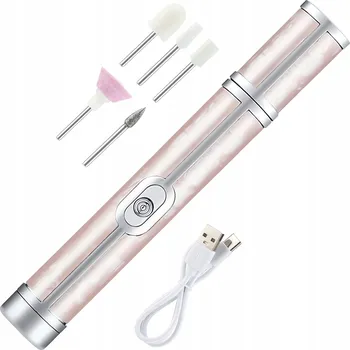 BRUSKA NA NEHTY MANIKÚRA PEDIKÚRA SADA FRÉZ USB AKUMULÁTOR