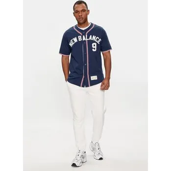 Pánská košile New Balance Košile Greatest Hits MT41512 Tmavomodrá Relaxed Fit S