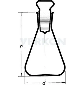 Laboratorní baňka Baňka na stanovení jodového čísla, SIMAX, Objem [ml]: 50, NZ: 19/26