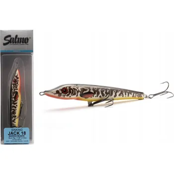 Umělá nástraha Wobler Jack Potápivý Barred Muskie 18 cm 70 g Salmo