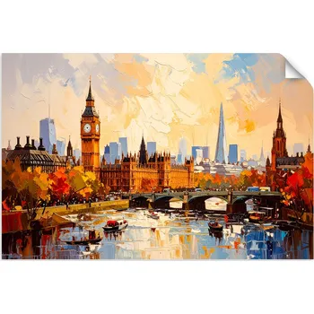 Obraz Samolepicí nálepka Panorama Londýna Big Ben 100x70