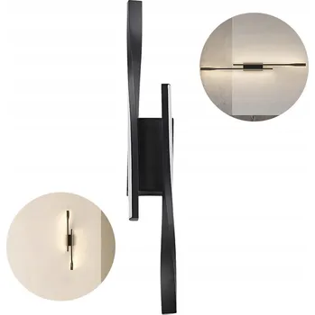 Nástěnné svítidlo LED nástěnné svítidlo ČERNÉ 10W AKRYL HLINÍK SNADNÁ INSTALACE MODERNÍ