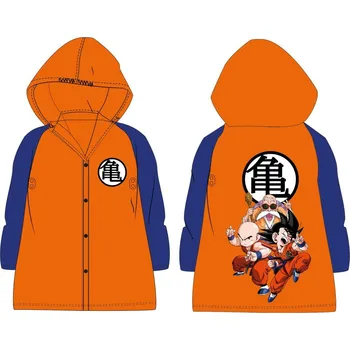Pláštěnka Eplusm Chlapecká pláštěnka DRAGON BALL oranžovo-modrá Barva: Oranžová, Velikost: 122/128