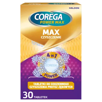 Dentální hygiena Corega tablety na čištění zubních protéz, 30 ks / 1 bal