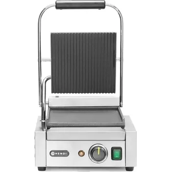 Kuchyňský gril Kontaktní elektrický gril Hendi 263600 stříbrný/šedý 1800 W